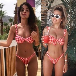 NWT Women’s red checkered bikini